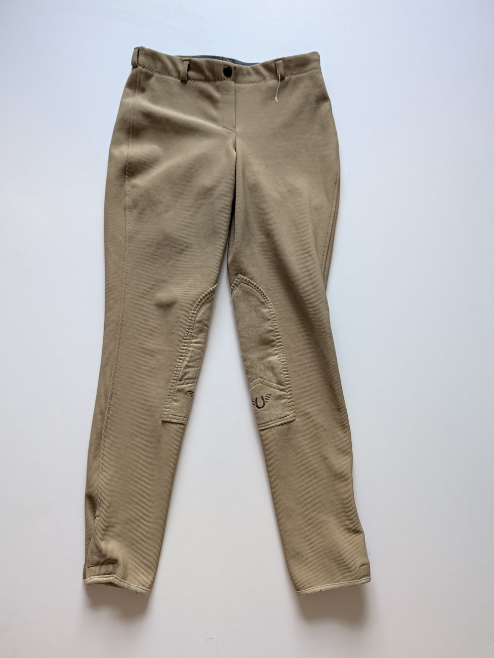 Tuff Rider Ribb Lowrise Pull On Riding Breeches - Light Tan Women's Size 28